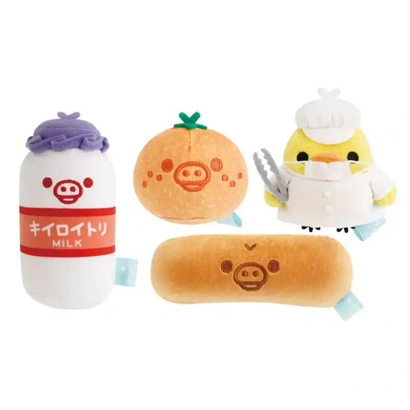 

НОВИНКА: Серия плюшевых игрушек-брелоков «Кавайный повар Киироитори» из серии «Выставочная столовая» — плюшевый цыпленок Киироитори в форме багета, маленький кулон