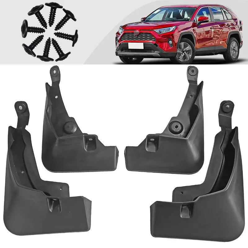 

For Toyota RAV4 Rongfang 2020 Mud Flaps Auto Splash Guard Mudguards MudFlaps Front Rear Fender Anti-splash Guards Car Accessorie