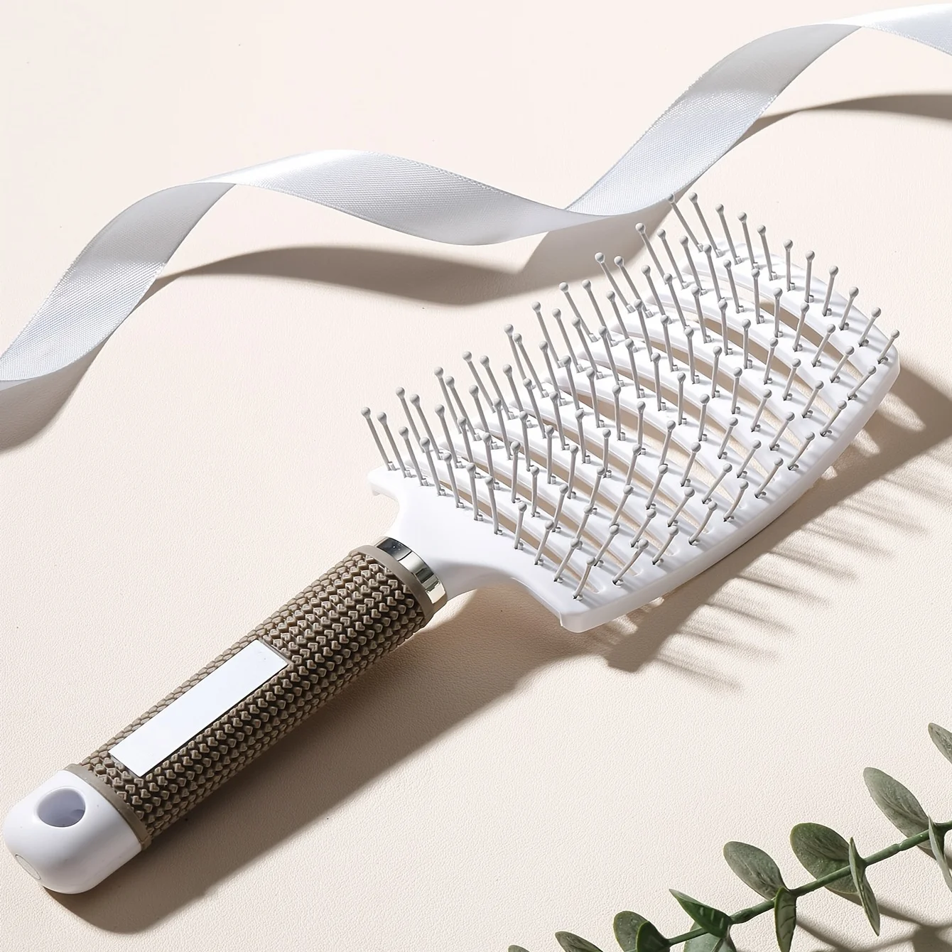 Cepillo de pelo con ventilación, cepillo de peinado para desenredar, cerdas de nailon, todo tipo de cabello, herramienta de cuidado del cabello para masaje del cuero cabelludo