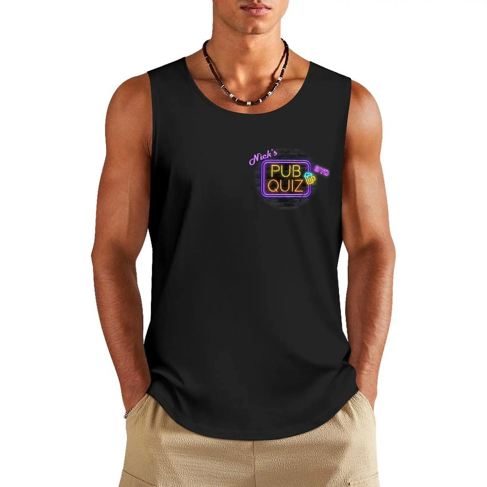 Nick's Pub Quiz #NicksPubQuiz Tank Top gym men gym t shirt men gym shirt man shirt men