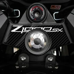 For Kawasaki Z1000SX 2011-2017 3D Carbon Fiber Triple Tree Yoke Cover Protector Tank Pad