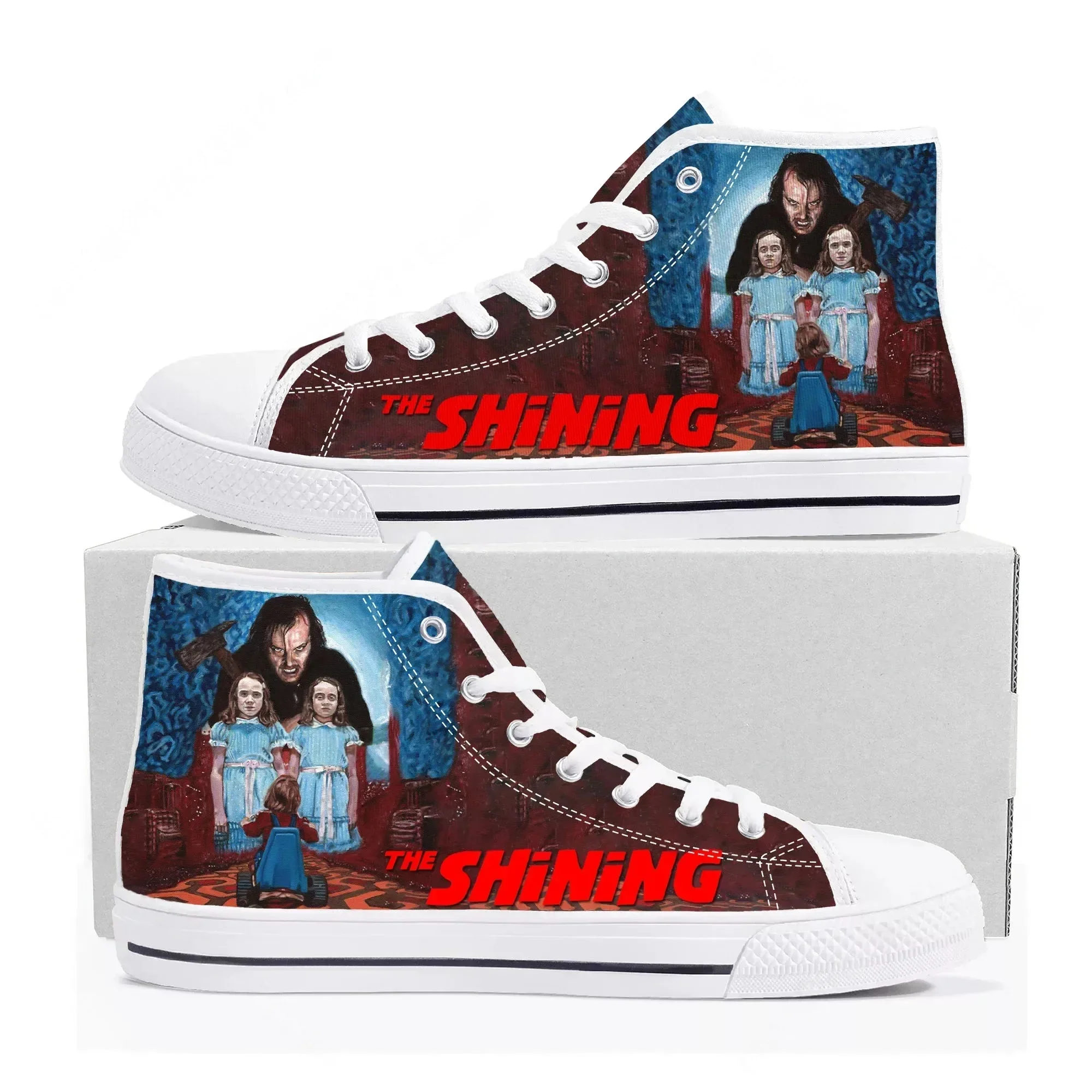 

Кроссовки Shining Movie High Top для мужчин, женщин и подростков, высококачественные кеды Jack Torrance из канваса, повседневная обувь для пар, обувь на заказ