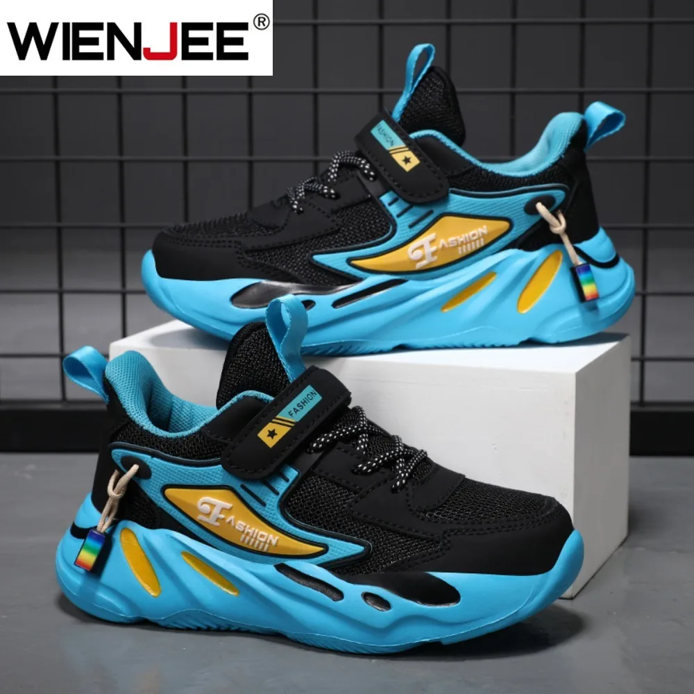 

Детские сетчатые спортивные кроссовки для мальчиков, дышащие нескользящие кроссовки для девочек, повседневные детские кроссовки для бега и ходьбы