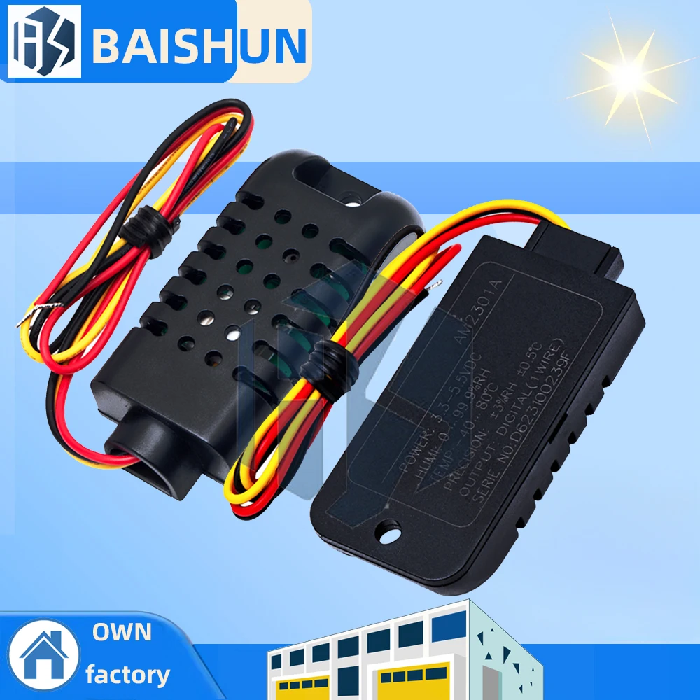 DHT21 100% nuevo sensor/módulo de temperatura y humedad relativa de salida Digital, conectar con Sensor de línea de bus única AM2301 am2301a