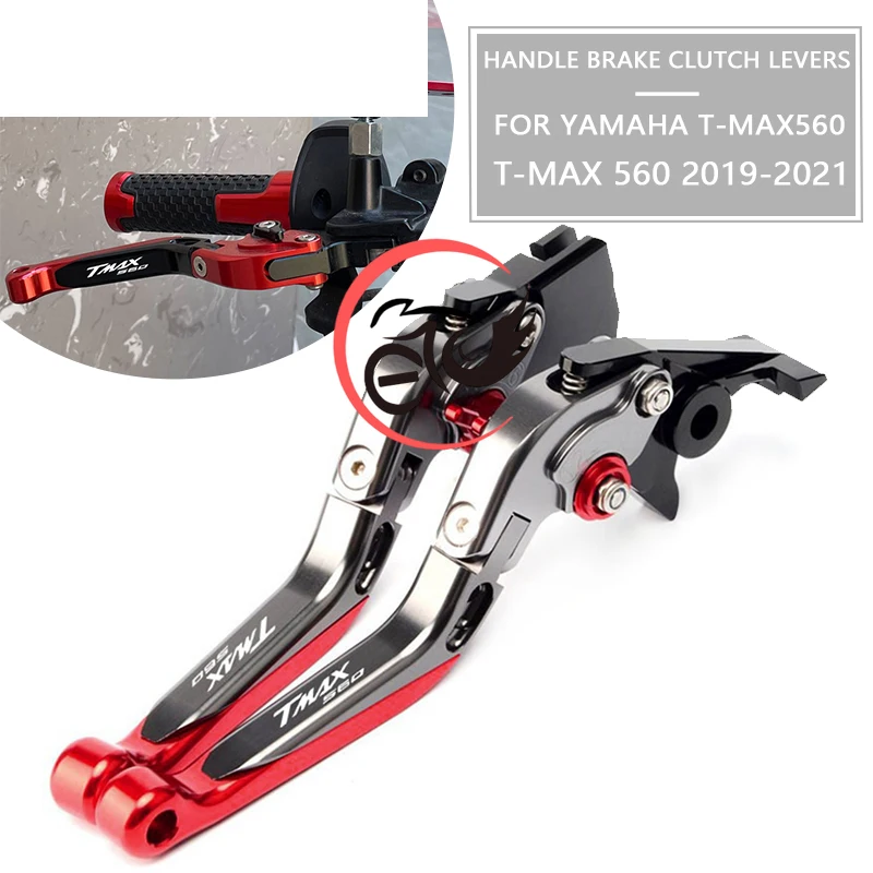 

Manija de palanca de embrague freno plegable ajustable para motocicleta Yamaha TMAX T MAX 560 2019 2020 2021 t-max 560, TMAX560