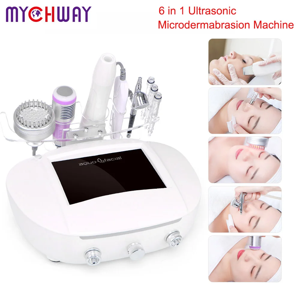 6-in-1 ultrasone huidscrubber Foton Microdermabrasie Sproeier Koelmachine