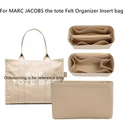 Customization Felt Organizer Insert  Luxury Handbag Tote Shaper, For MARC/JACOBS the tote bag Travel Bag Organization