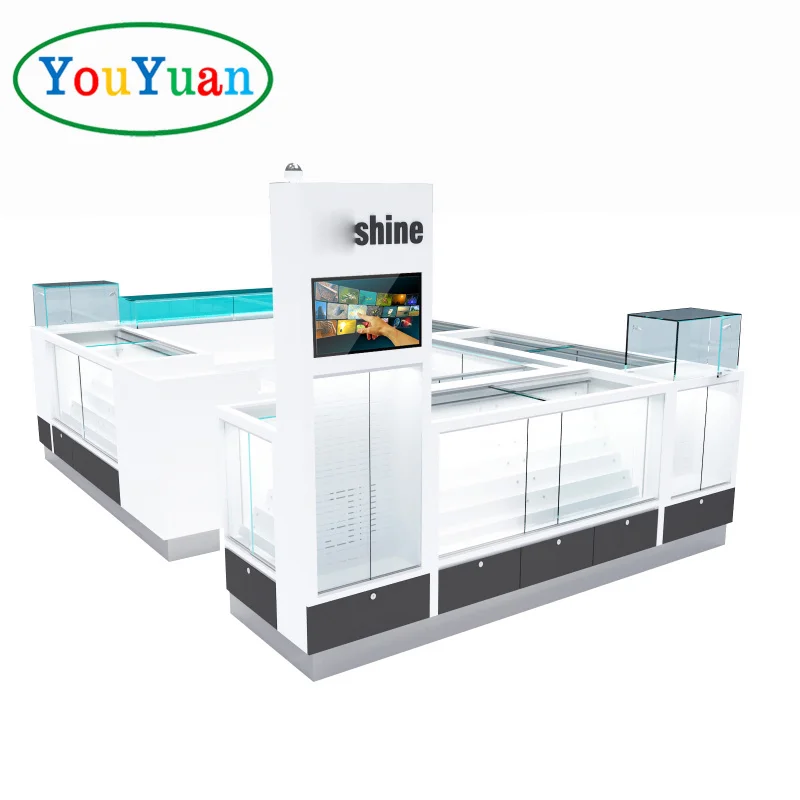 Contador de vidro personalizado para celular, Shop Counter, Design, Store Racks