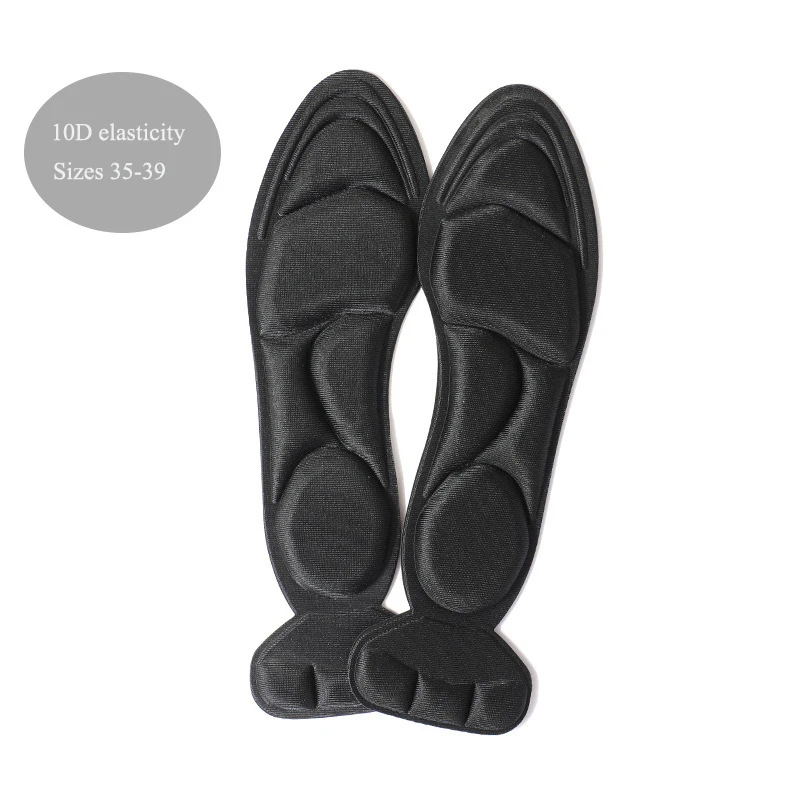 แผ่นรอง Insole Memory Foam นุ่มสำหรับส้นสูงสำหรับผู้หญิงแผ่นรองส้นเท้าแผ่นหลังระบายอากาศได้ดีกันลื่นสำหรับ7D