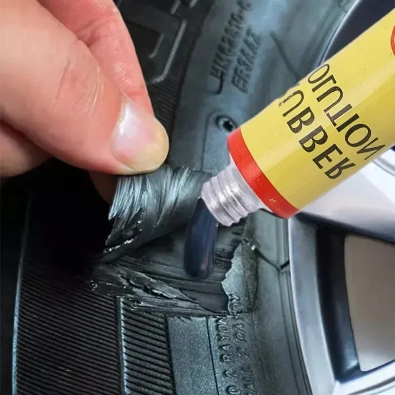 1-12 Stück Fahrradreifen-Reparaturkleber, Fahrradreifen-Schlauchflickenkleber, Gummi-Reparaturkleber für Schlauchreifen – Detail 1