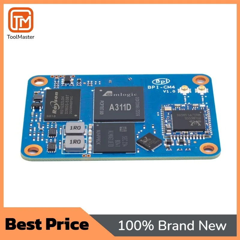 【Hot Sale】Banana Pi BPI-CM4 Amlogic A311d Quad Core Cortex-a73 4g Lpddr4 16g EMMC MiniPCIe 26pin Support Linux Development Board