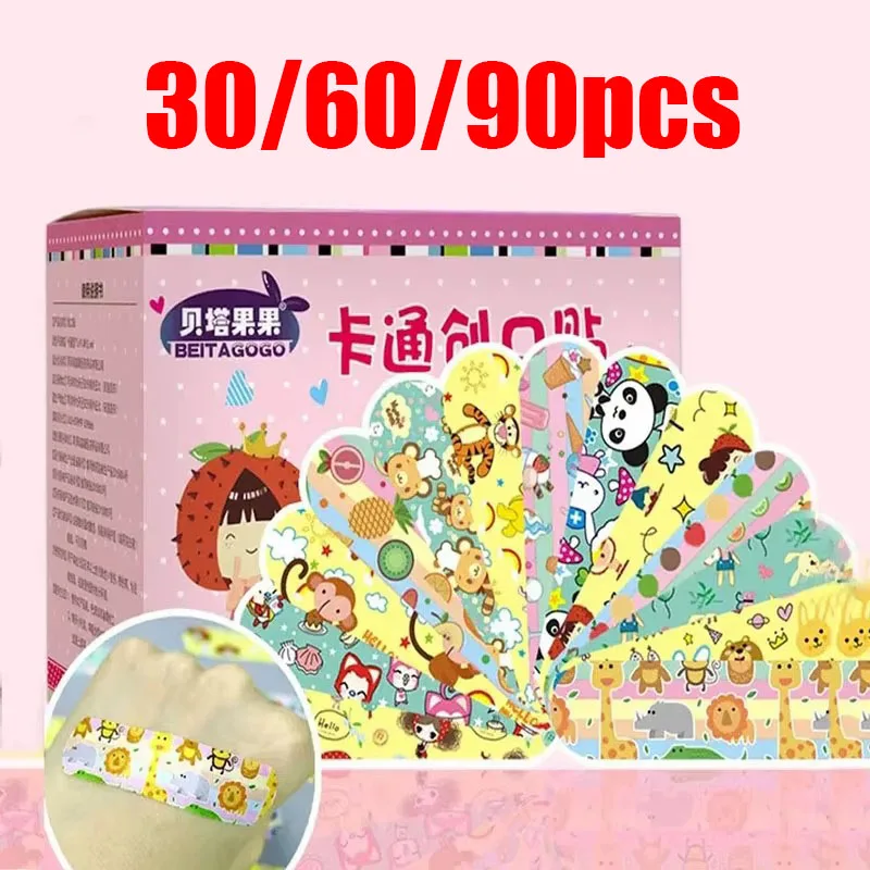 30/120 قطعة الكرتون نمط مقاوم للماء التوازن الفرقة المعونة ملصقات للطفل ضمادة لاصقة الجرح الجص الإسعافات الأولية طقم الطوارئ #1