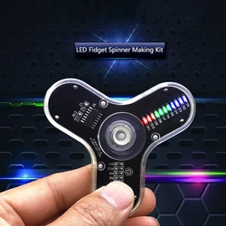 DIY Electronic Top Kit LED Fingertip Gyro Manufacture DIY Kit Fun Top Welding Electronic Components Circuit Board Kit