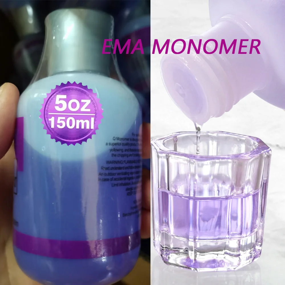 5 uncji (150ml) EMA Monomer do płyn do akrylu paznokci profesjonalny System do przedłużania/zanurzania/rzeźbienia kryształowego ciekłego Manicure