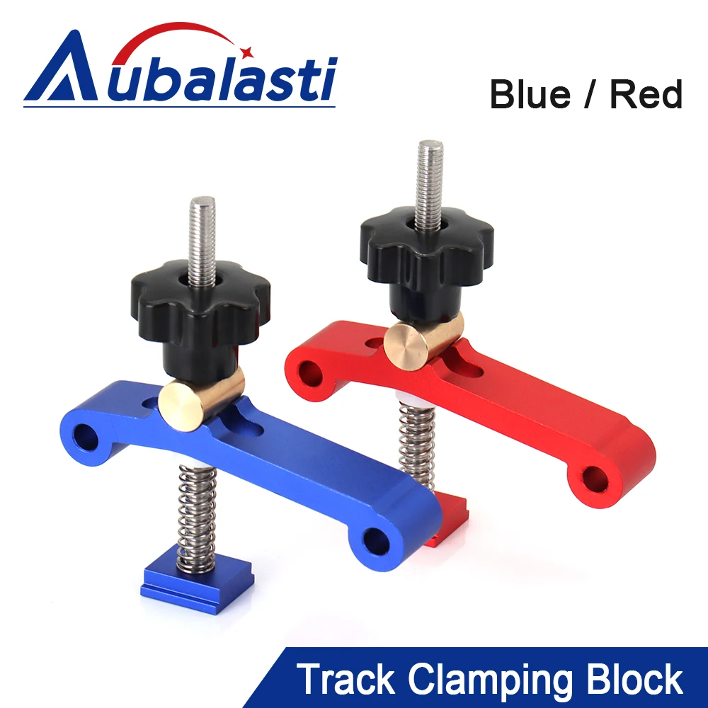 

Universal Clamping Blocks Platen Miter Track Clamping Blocks M8 Screw Woodworking Joint Quick Acting Hold Down Clamp Set