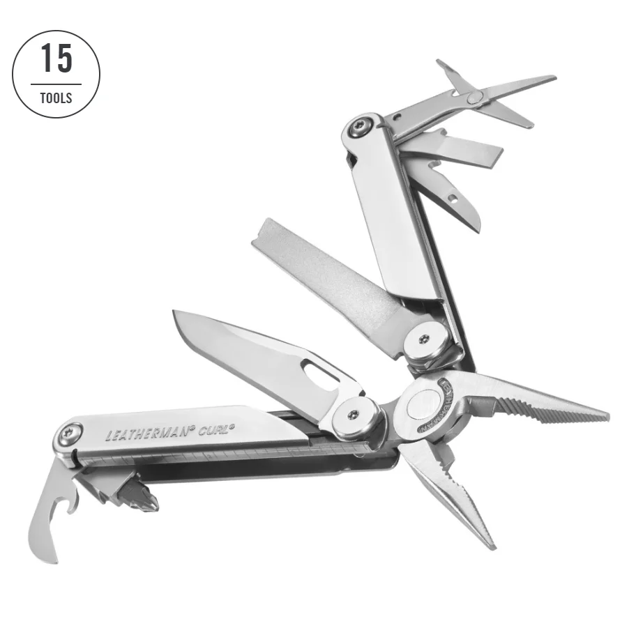 Imagem -04 - Leatherman Curl Multitool Ferramenta Diária do Aço Inoxidável com Bainha do Nylon