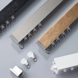 ZSHINE-Double Layer Aluminium Alloy Rails, Sealing Cover Design for Light Tightness Curtain Tracks, Flat Honeycomb, New Arrival