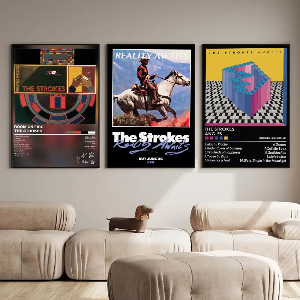 Band T-The Strokes Poster PP Wall Decor Posters Celebrity Music Art Prints Bedroom Office Gift