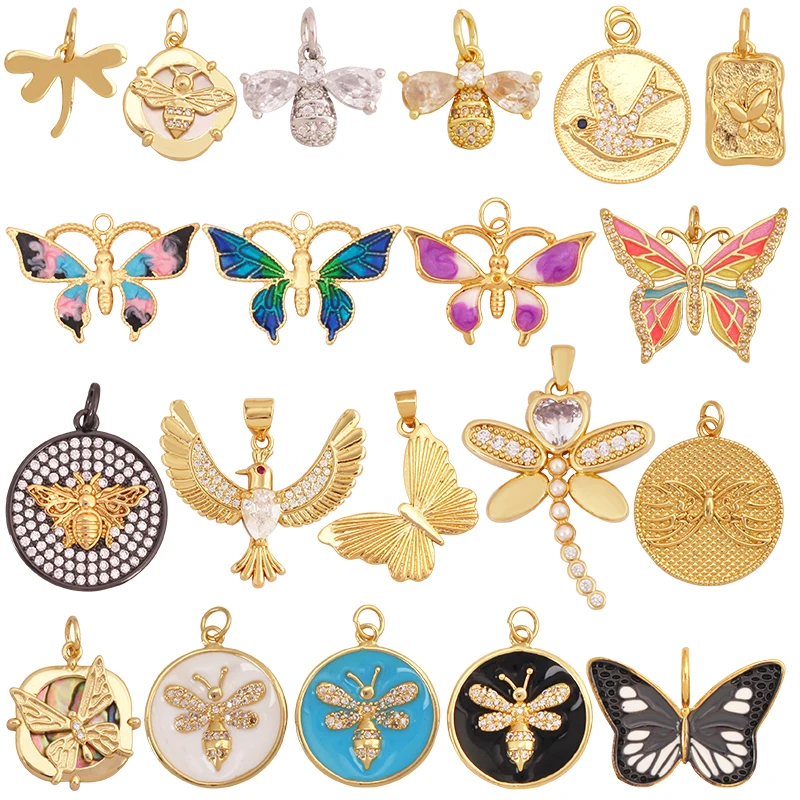 Модная-подвеска-подвеска-в-виде-бабочки-стрекозы-пчелы-птицы-jumbo-focal-настоящее-золото-18-карат-цветное-ювелирное-изделие-для-рукоделия-ожерелье-s32