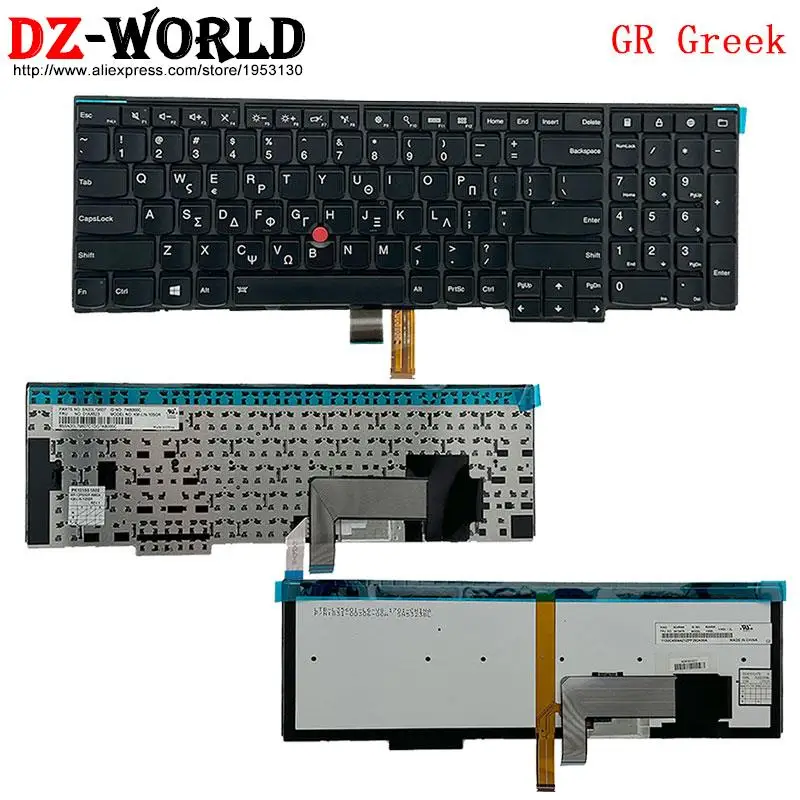 

Клавиатура GR Греция для Lenovo Thinkpad P50S T560 W540 T540P W541 T550 W550S L540 L560 L570 E531 E540 01AX623 04Y2361 04Y2478