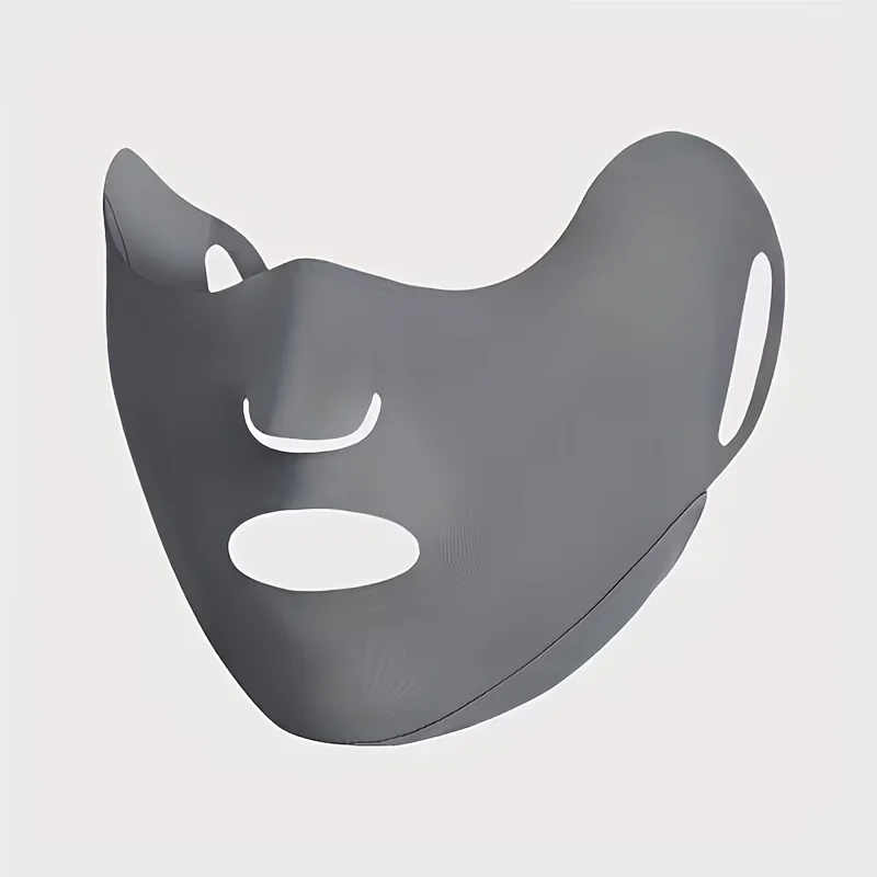2 Stück Sommer-Gesichtsmaske aus Eisseide, Unisex, dünn, schnell trocknend, atmungsaktives Kopftuch mit Öffnungen für Augen, Nase und Mund, UV-Schutz – Detail 5