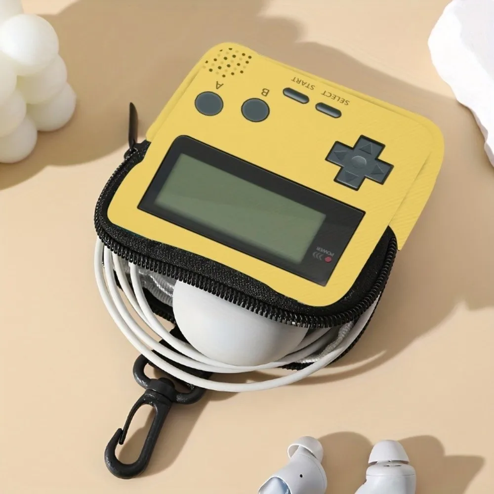 내구성 미니 동전 지갑 고양이 인쇄 인조 가죽 지갑 경량 휴대용 이어폰 가방 친구 선물