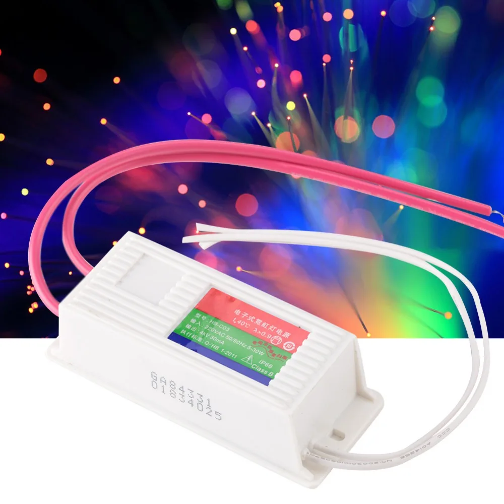 

4KVAC 30mA Neon Electronic Transformer 220V Input Load 1-4m Neon Sign Power Supply High Frequency Waterproof