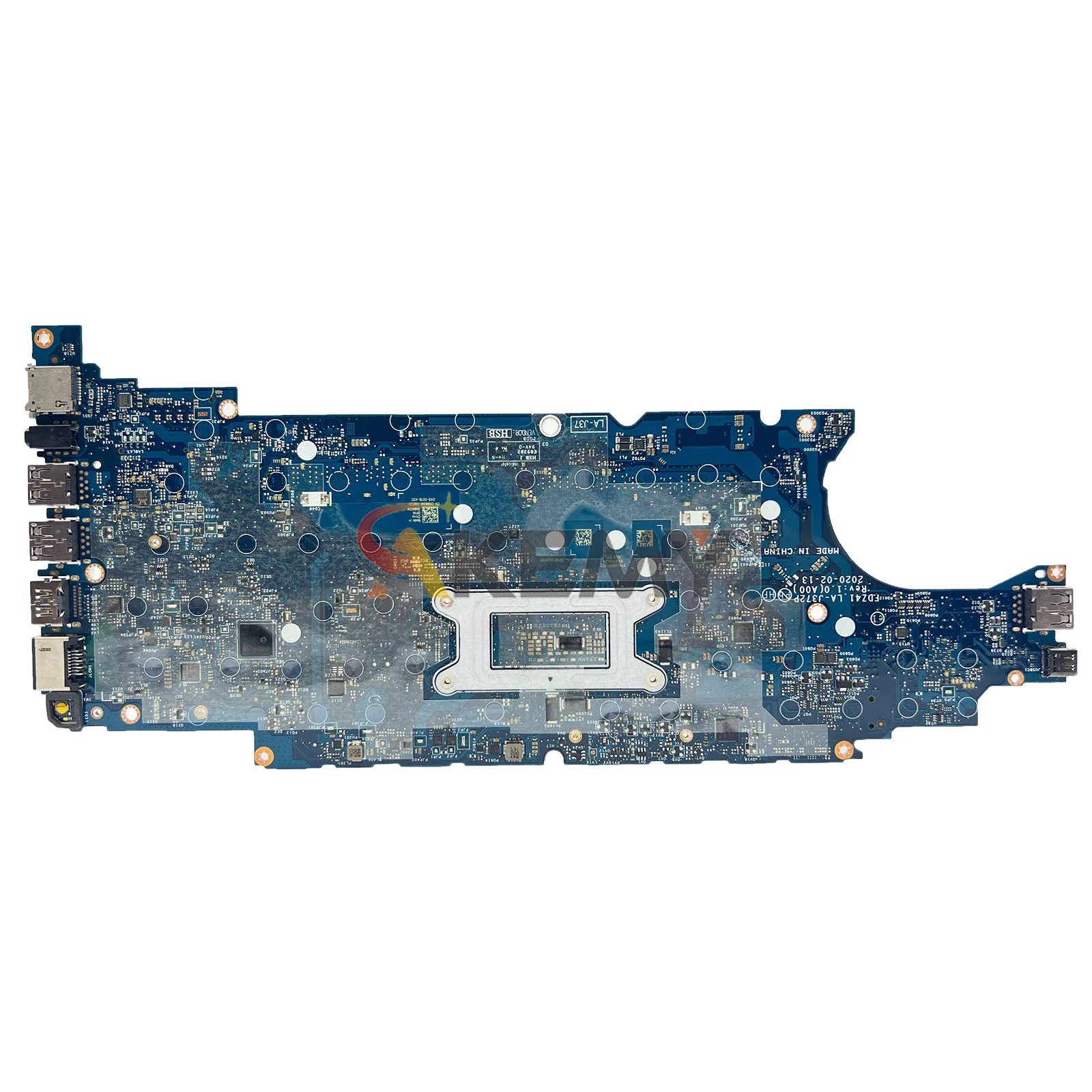 สำหรับเมนบอร์ดโน้ตบุ๊ก DELL Latitude 5410 รุ่น LA-J372P FDZ41 พร้อมซีพียู i5 i7 รุ่นที่ 10 รหัส CN-0T4NVV 098W3W ผ่านการทดสอบ 100%