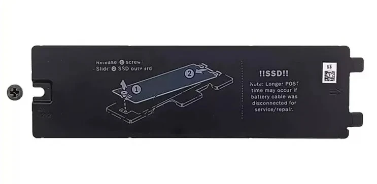M.2 2280 SSD Fixed Thermal Heatsink Plate 07GHFC  For Dell Latitude 7320 2-in-1 Solid State Drive Cooling Support Bracket