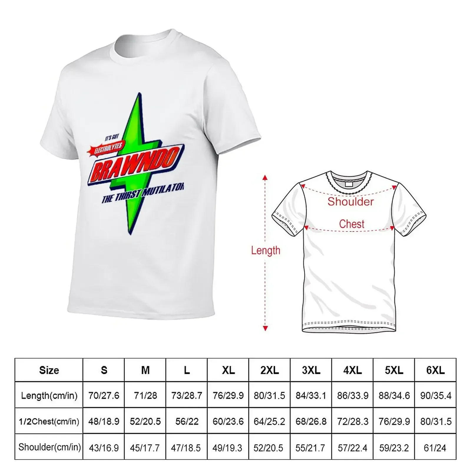 Brawndo T-Shirt summer clothes summer tops sports fans men graphic t shirts