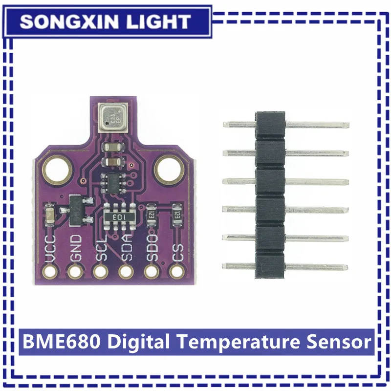 SONGXIN New BME680 Digital Temperature Humidity Pressure Sensor CJMCU-680 High Altitude Sensor Module Development Board+