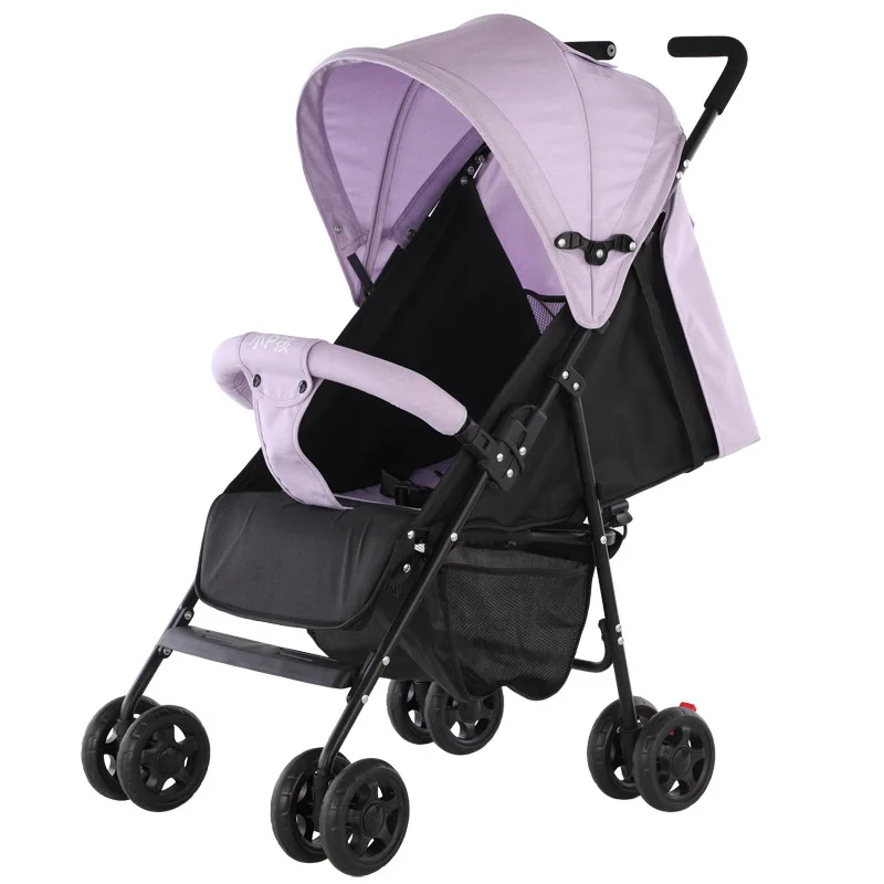 Lightweight Widening and Lengthening Stroller Can Sit and Lie Folding Stroller Four Seasons Universal Baby Stroller