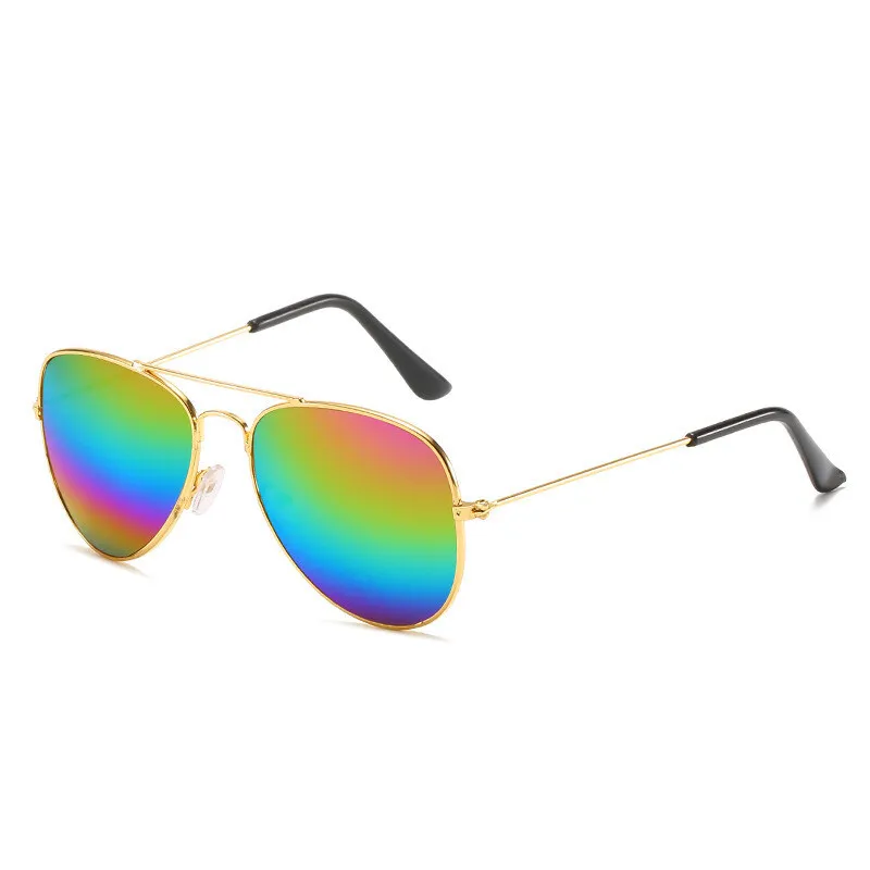Mode Kinder Student Sonnenbrille Männer und Frauen Farbe reflektierende Sonnenbrille Kröte Spiegel niedlichen Baby Kinder Sonnenbrille – Detail 7