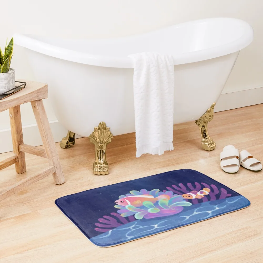 Pink skunk clownfish Bath Mat For The Bathroom Bathroom Accessories Carpet For Shower Mat