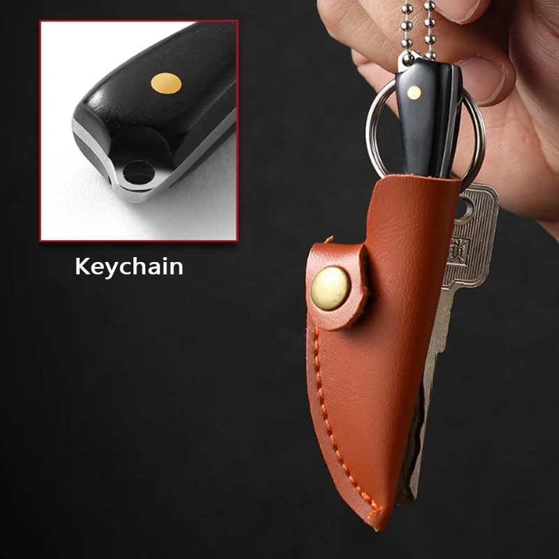 NEW Mini Kitchen Knife Portable Stainless Steel Knife Demolition Express Collection Knife Cut Fruit Keychain Ornament Gift Knife