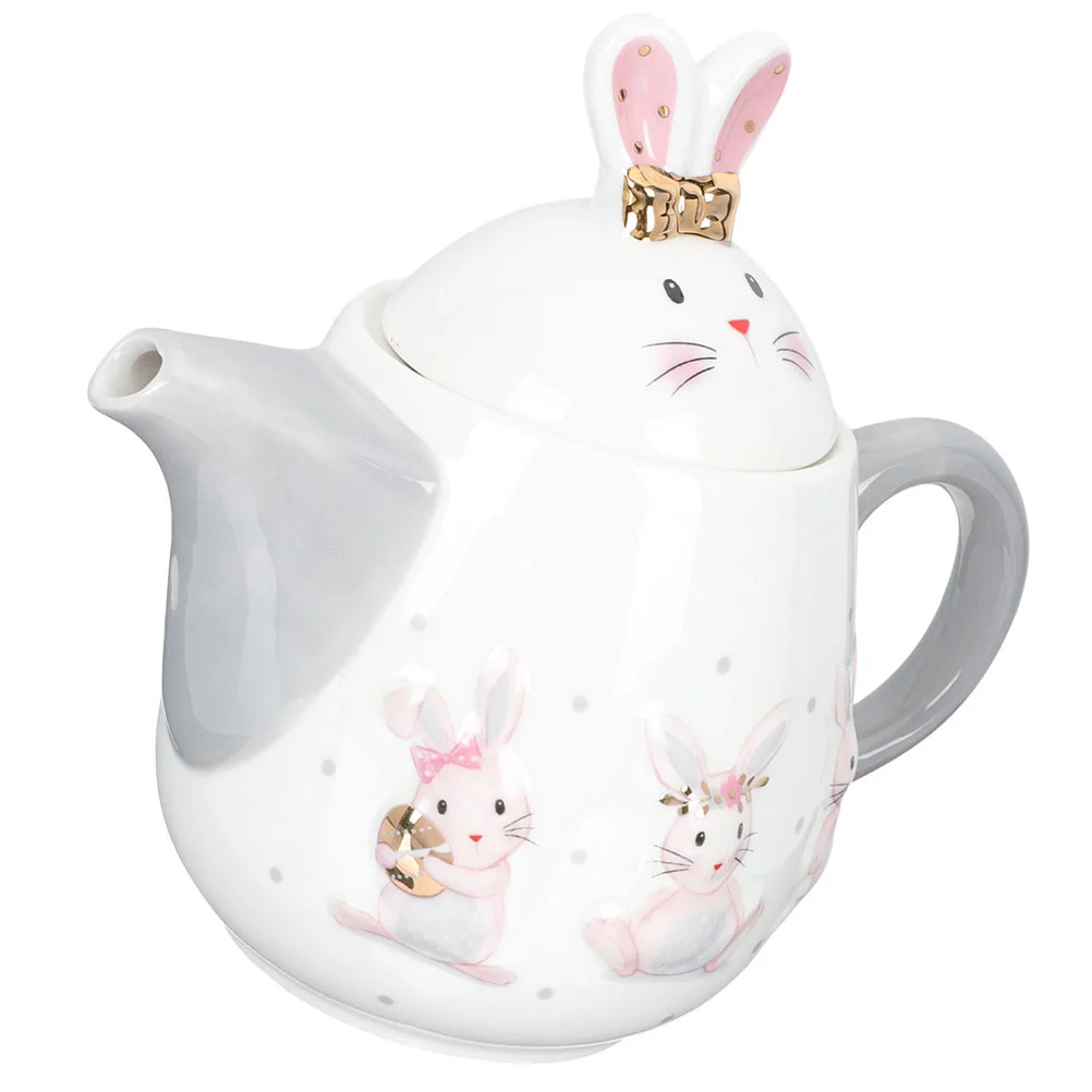 Teapot Tea Ceramic Kettle Pot Porcelain Floral Water Pottery Loose Bunny Fu Pots Party Warmer Japanese Leaf China Decorative