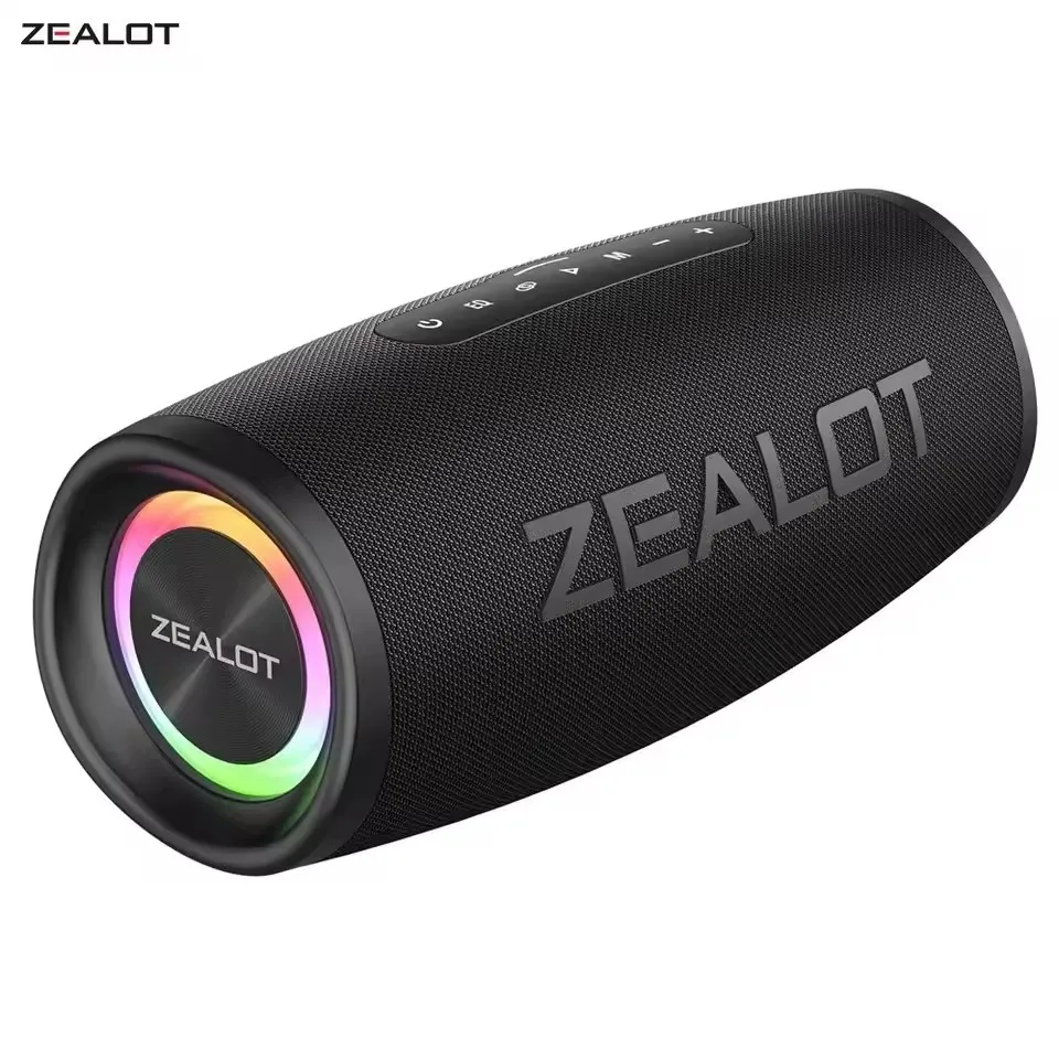 

ZEALOT S56 Bluetooth Speaker 40W Output Power Bluetooth Speaker with Excellent Bass Performace IPX6 Waterproof Camping Outdoor