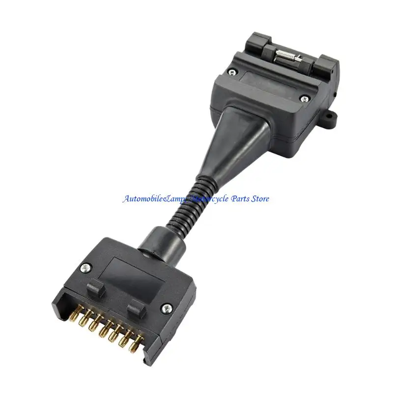 

H7BD Quick Connection 7 Pin To 12 Pin Vehicle Adapter Helical Cable Easy Installation For Caravans Trucks Outdoor Equipment