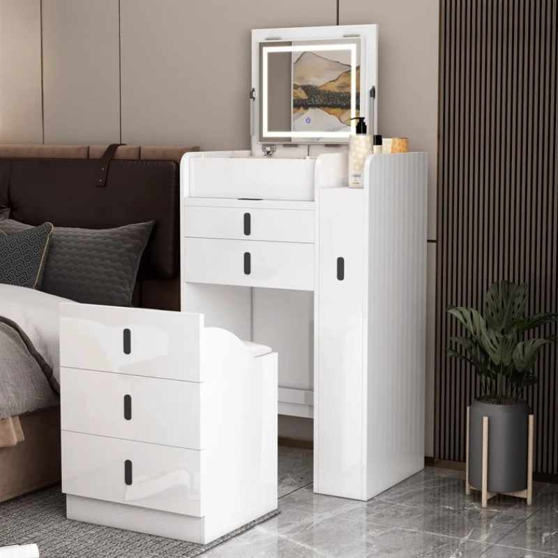 

Modern White Charging Bedside Table Bedroom Dresser And Nightstand Sets Apartments Dressing Table Mesitas De Noche Furniture