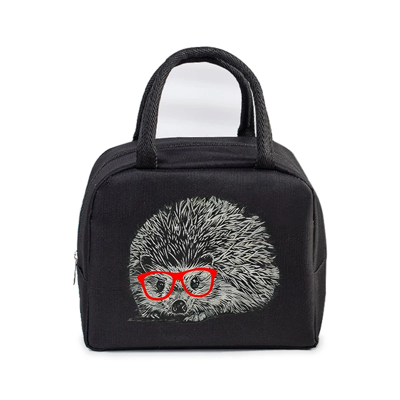 Bento Thermal Bag Dandelion Hedgehog Cartoon Print Women Insulation Portable Pouch Food Picnic Fresh Cooler Lunch Bag for Kids