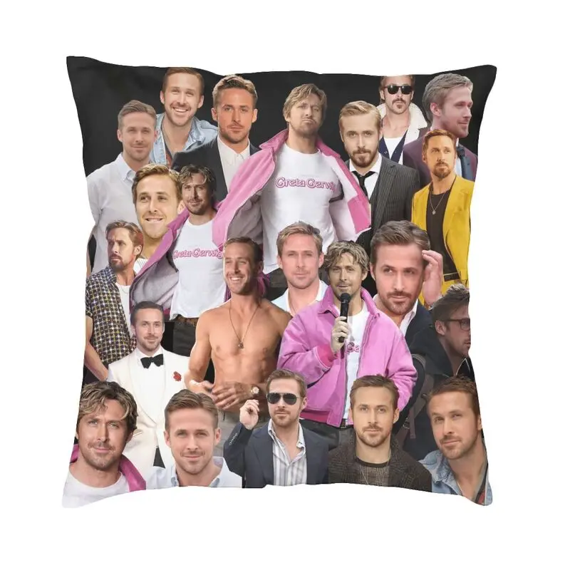 Canadian Actor Ryan Gosling Cushion Cover Sofa Home Decor Square Throw Pillow Cover 40x40cm