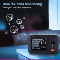 E06B Air Quality Monitor Accurate Tester Formaldehyde HCHO TVOC PM2.5/PM10 Multifunctional Air Gas Detector Home Office