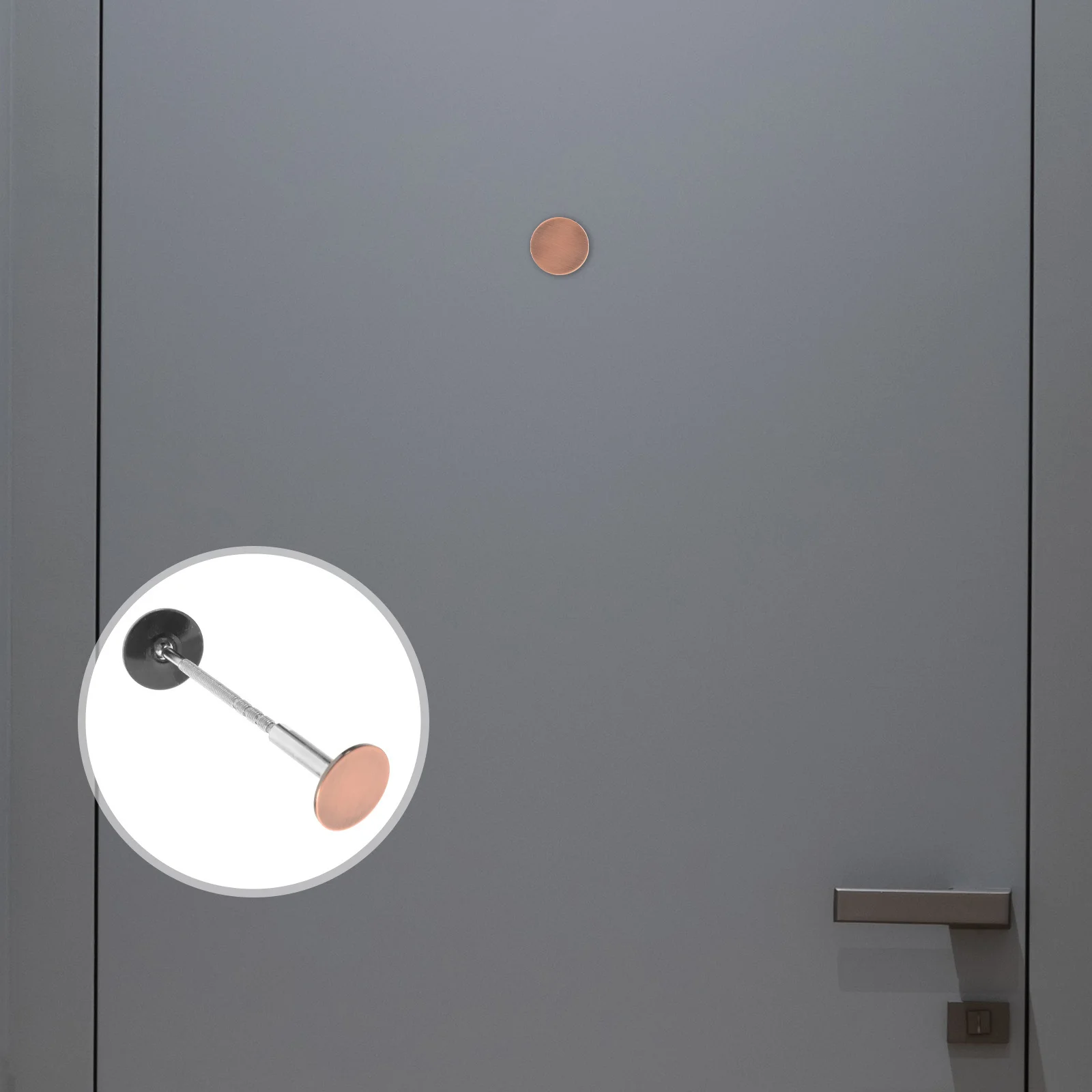 

Stainless Steel Door Hole Cover Plate for Security Privacy Metal Filler Decorative Cover for Entry Apartment Wooden Door