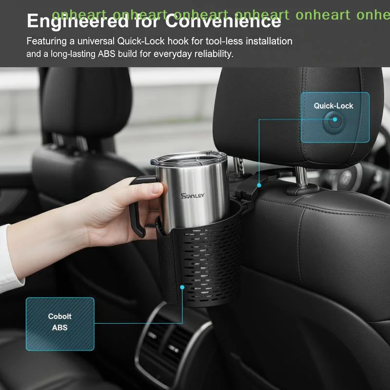 

[C]Versatile Car Cup Holder Box Universal Drink Rack and Storage Bin for All Vehicles