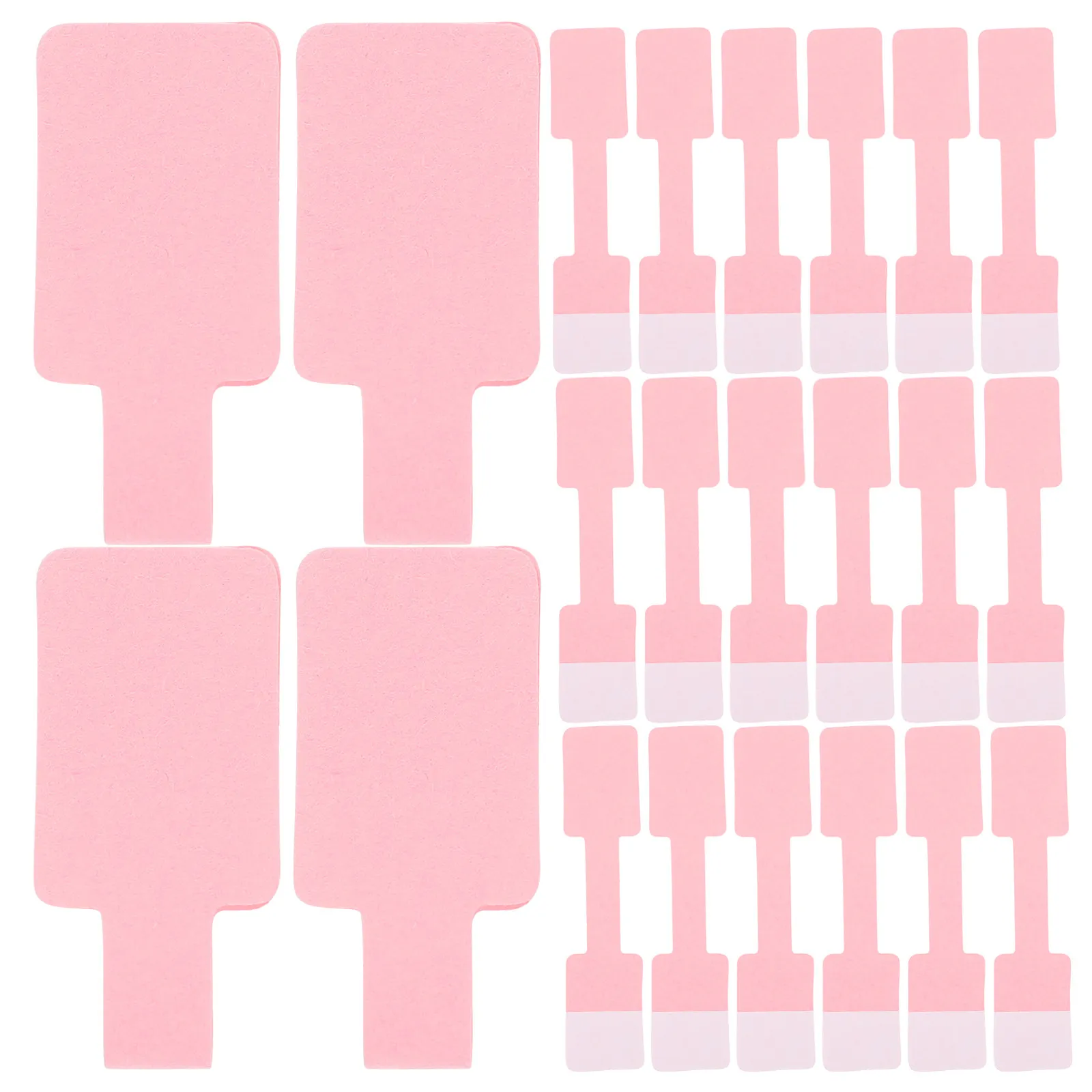 400Pcs Jewelry Price Tags Kraft Self Adhesive Square Head Stickers for Rings Bracelets Acrylic Glass Wood Displays