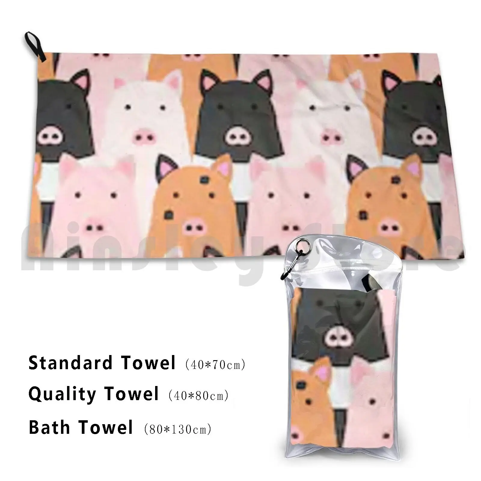 

Cute Pig Pattern Pigs Piggy Piiggies Bath Towel Beach Cushion Cute Pig Pattern Pigs Piggy Piiggies Animal