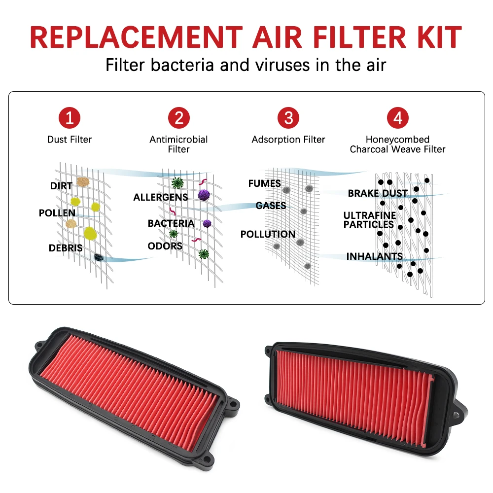 Air Filter Element reliable Replacement Motorcycle Parts Accesorios Moto For HYOSUNG GV 125 AQUILA 125 2005-2006 3
