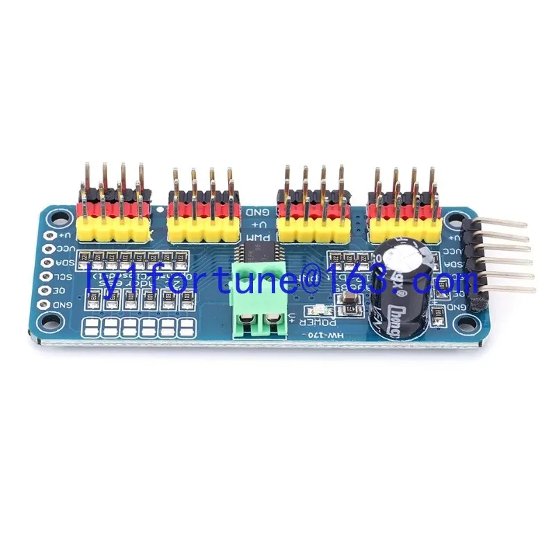 PCA9685 16 channel PWM servo drive board expansion module microcontroller I2C interface control board