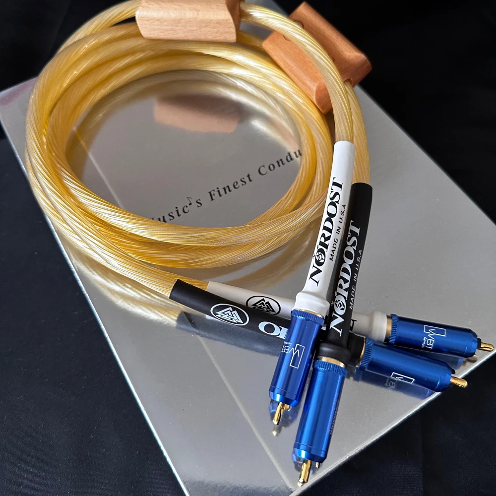 Nordost Odin sterling silver flagship audio cable RCA signal cable double lotus sterling silver audio cable CD amplifier  cable