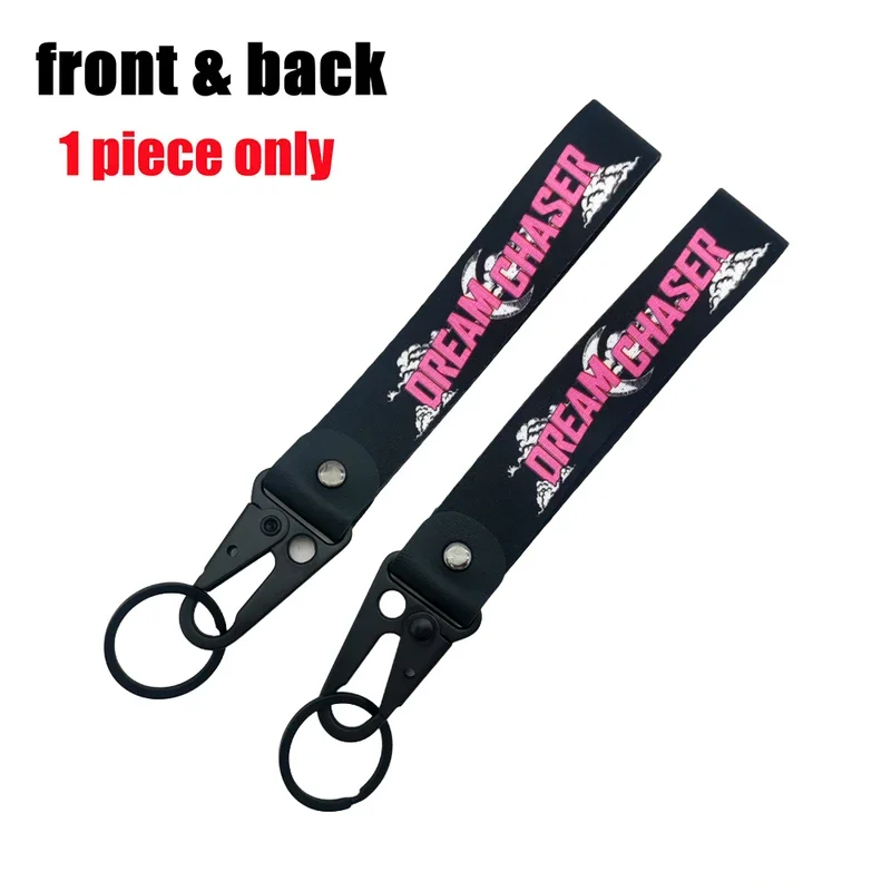 JDM Kultur Stil Schlüsselanhänger Rennwagen Motorrad Schlüsselanhänger Ring Kette Stahl Federclip Lanyard Schlüsselband Auto Anhänger Zubehör